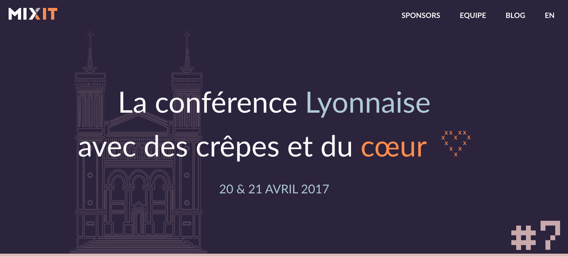 MiXiT homepage header, referencing Lyon iconic basilic